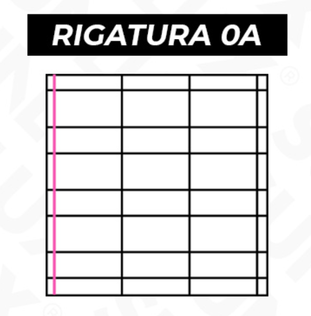 Ricambi rinforzati A4 rig.0A 80g confezione da 40 fogli