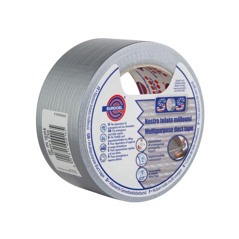 Nastro telato 201TPL silver 50mm x 25m