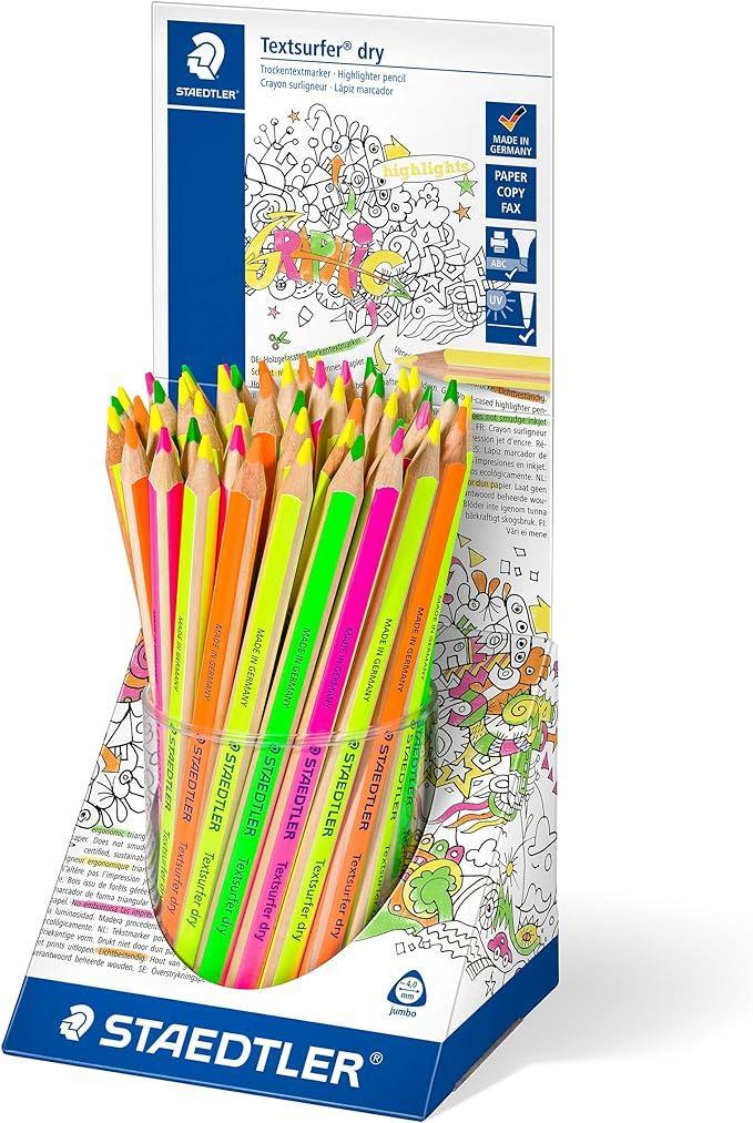 Evidenziatore a matita Staedtler Textsurfer dry confezione da 48