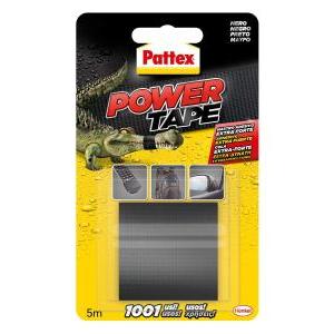 Nastro adesivo pattex power tape nero 5m