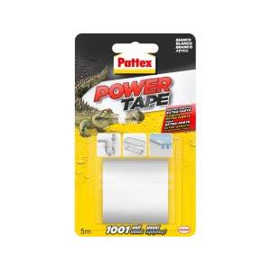 Nastro adesivo pattex power tape bianco 5m