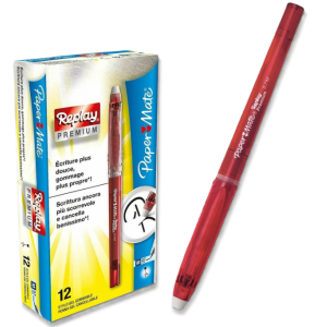 Penna paper mate replay premium rossa confezione da 12