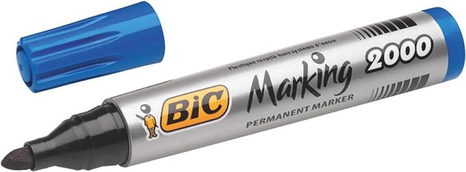 Pennarello Bic Marking 2000 blu punta tonda 1.7mm confezione da 12