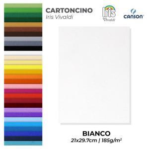 Cartoncino iris vivaldi bianco a4 confezione da 50