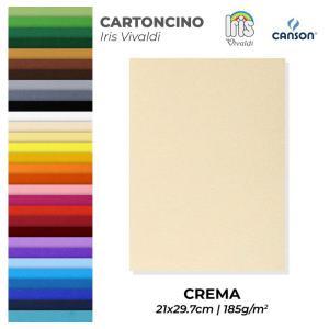 Cartoncino iris vivaldi crema a4 confezione da 50