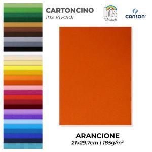 Cartoncino iris vivaldi arancione a4 confezione da 50