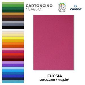 Cartoncino iris vivaldi fucsia a4 confezione da 50