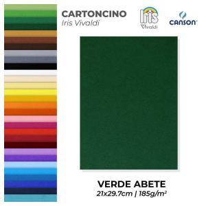 Cartoncino iris vivaldi verde abete a4 confezione da 50