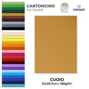 Cartoncino iris vivaldi cuoio a4 confezione da 50