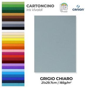 Cartoncino iris vivaldi grigio chiaro a4 confezione da 50