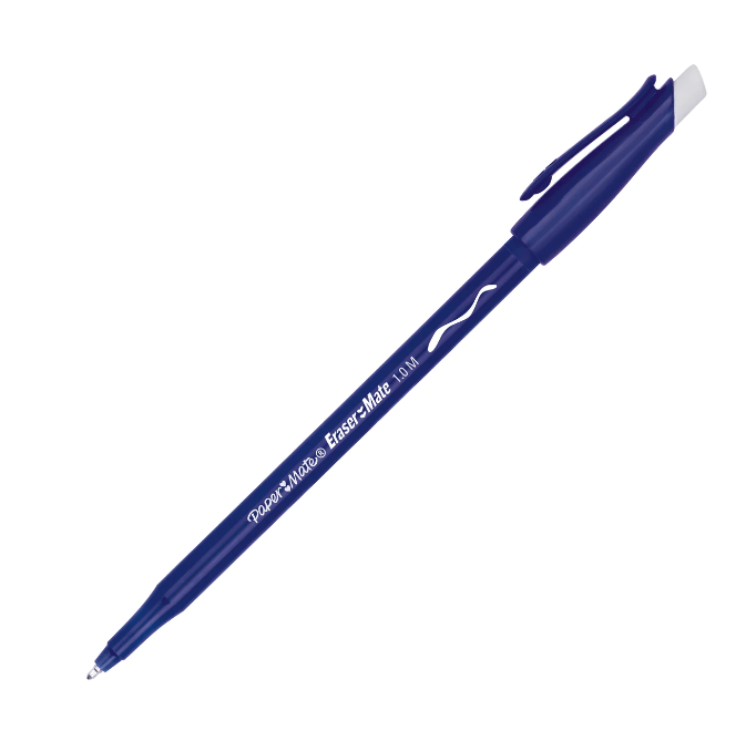 Penna cancellabile Paper Mate replay blu confezione da 12