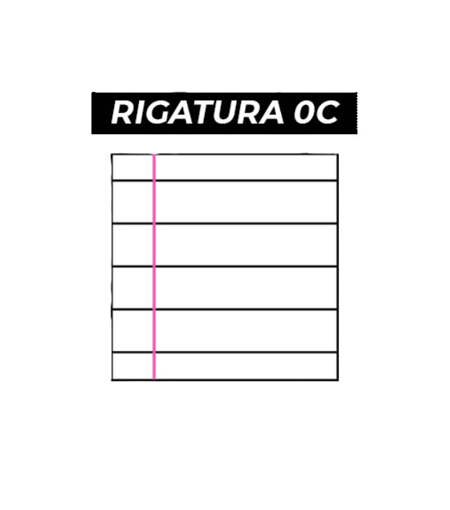 Ricambi rinforzati bianco confezione da 40 fogli A4 rigatura 0C