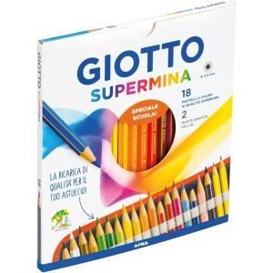 Pastelli giotto supermina e 2 matite  confezione da 18