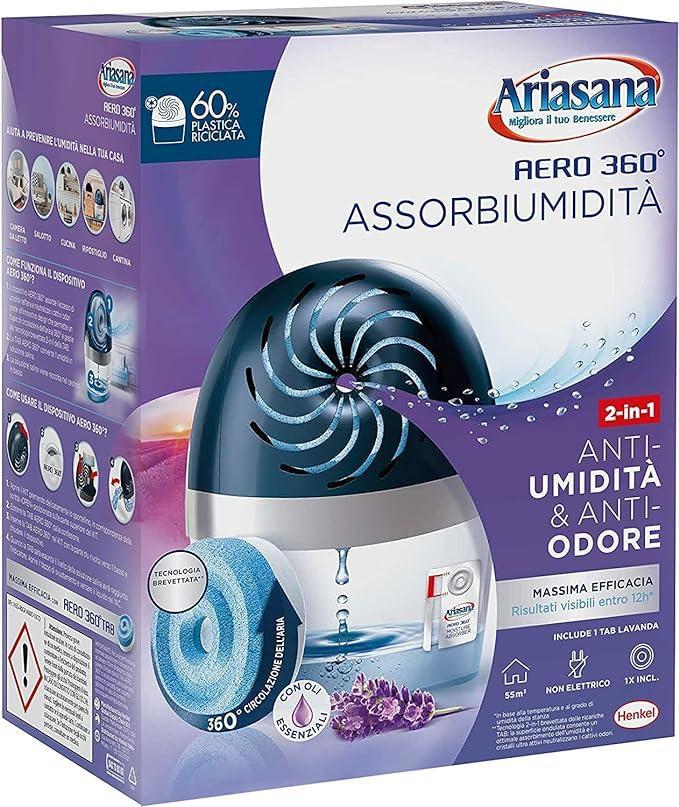 Kit aero 360 Ariasana e ricarica lavanda 450g