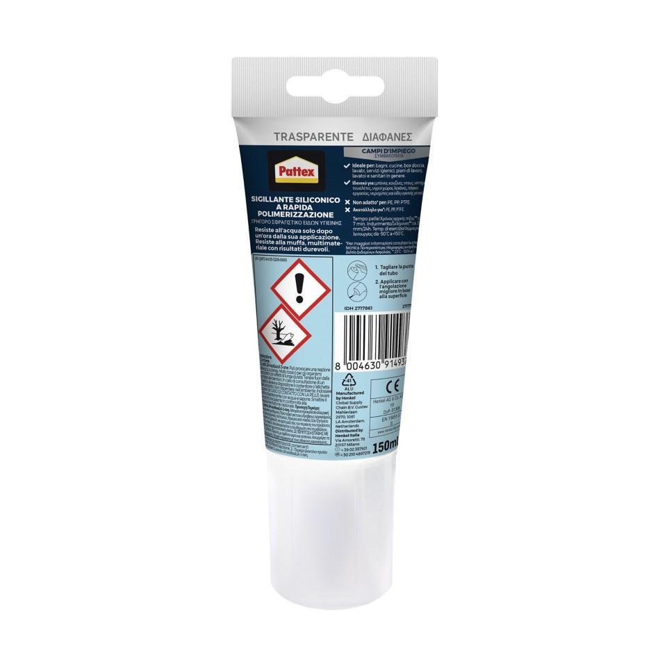 Silicone Pattex bagni e cucina bianco 150ml