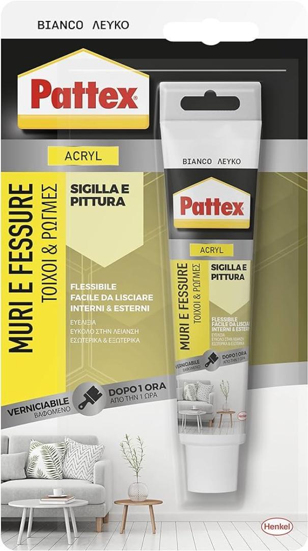 Sigillante acrilico Pattex muri e fessure 50ml