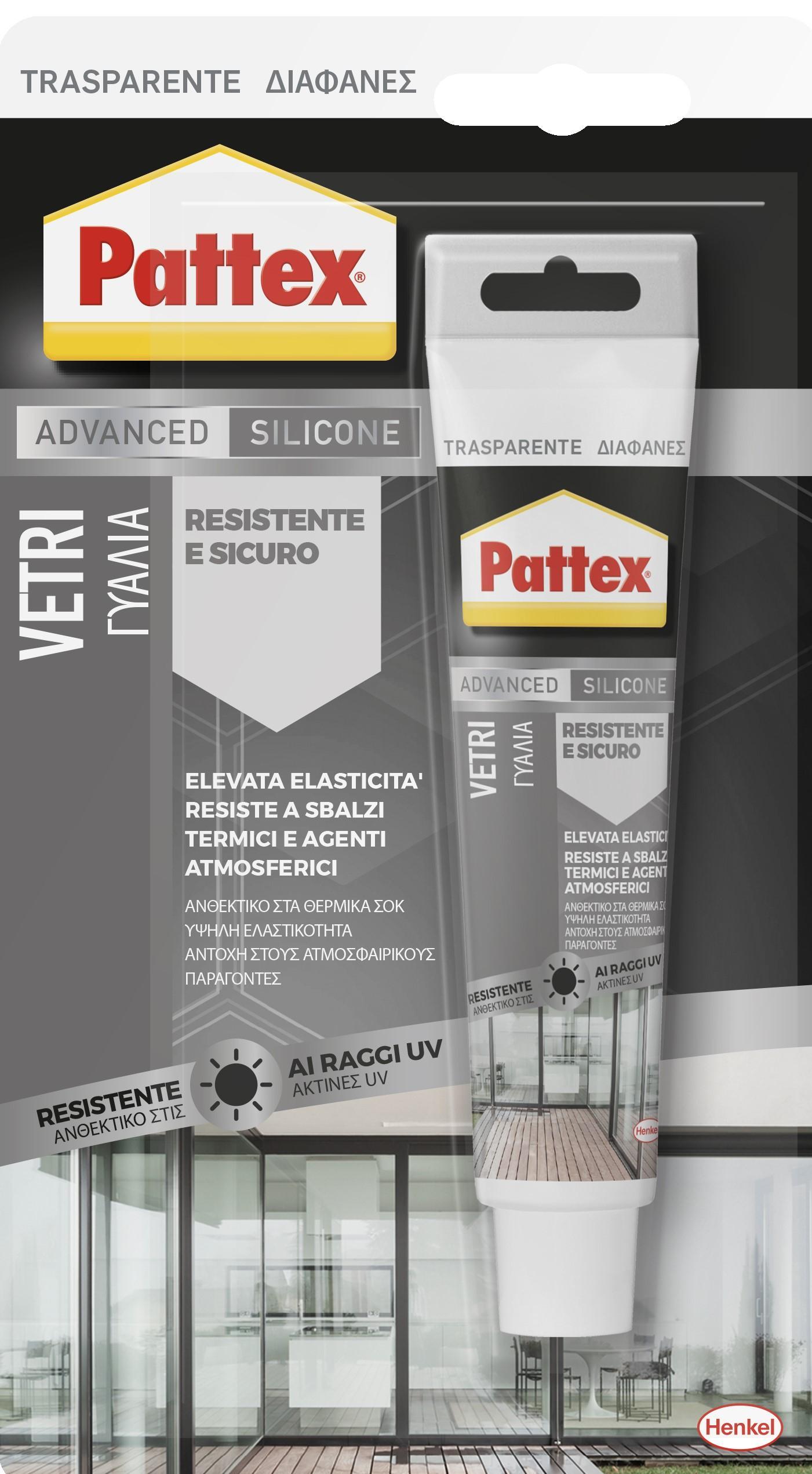 Silicone Pattex vetri trasparente 50ml