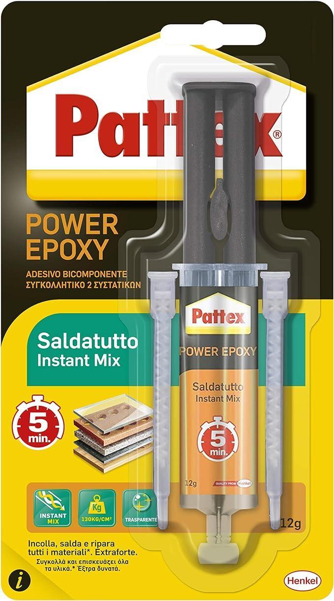 Adesivo saldatutto Pattex power epoxy 12g