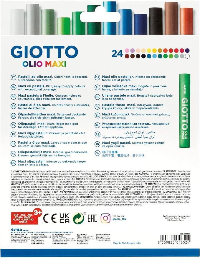 Pastelli ad olio Giotto maxi confezione da 24