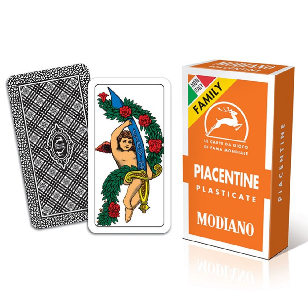 Carte da gioco Modiano Piacentine arancione family