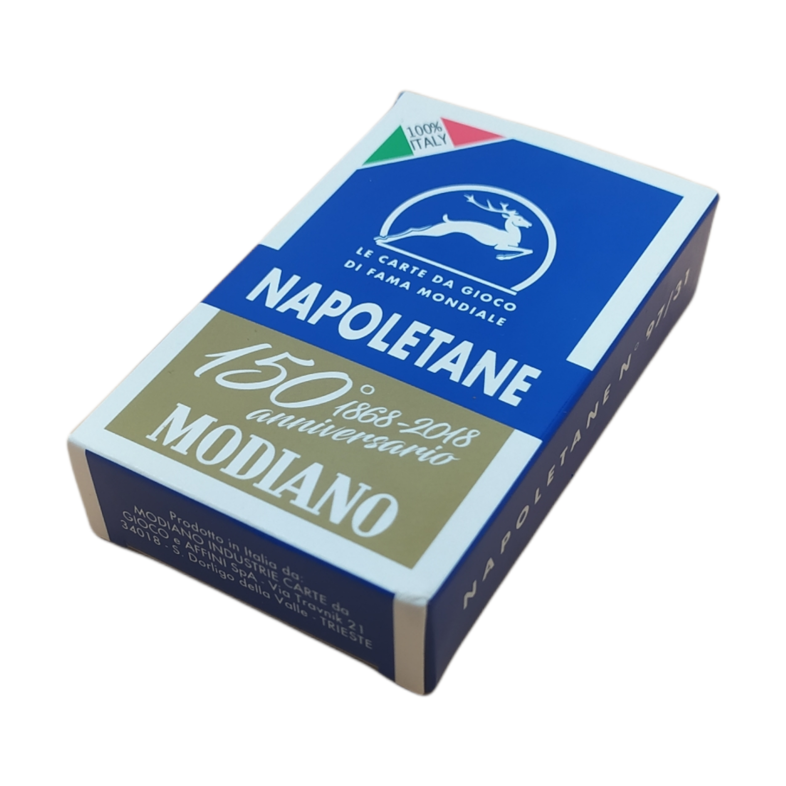 Carte da gioco Modiano napoletane blu