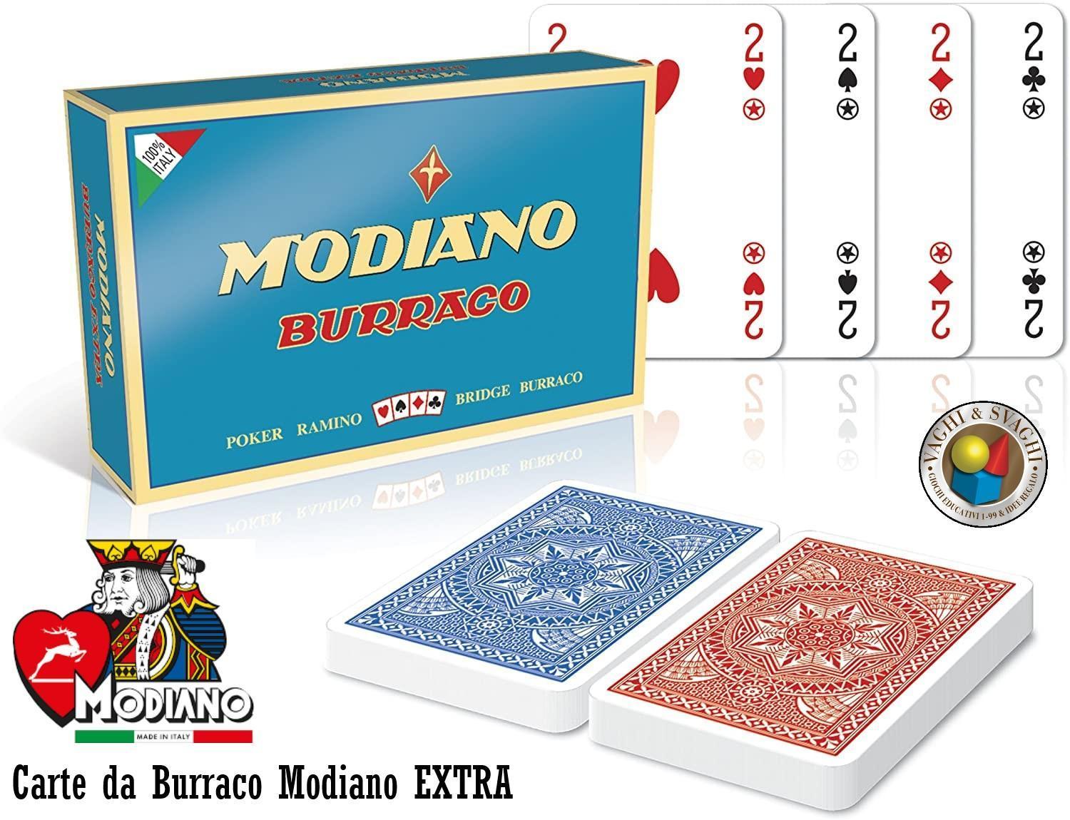 Carte da gioco Modiano burraco 63x88mm