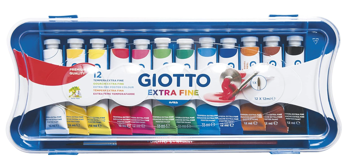 Tempera Giotto extra fine 12ml confezione da 12