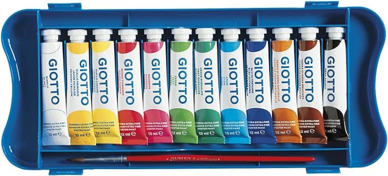 Tempera Giotto extra fine 12ml confezione da 12