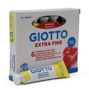 Tempera giotto giallo limone 12ml confezione da 6