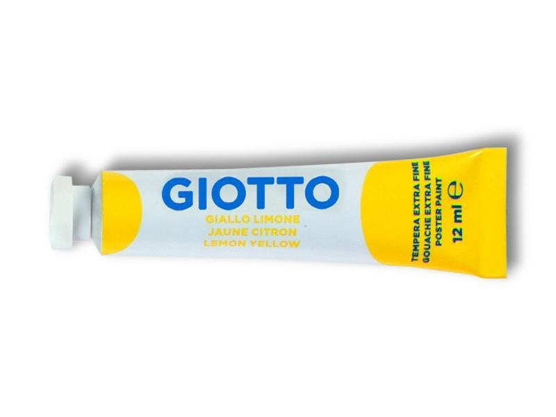 Tempera Giotto giallo limone 12ml confezione da 6