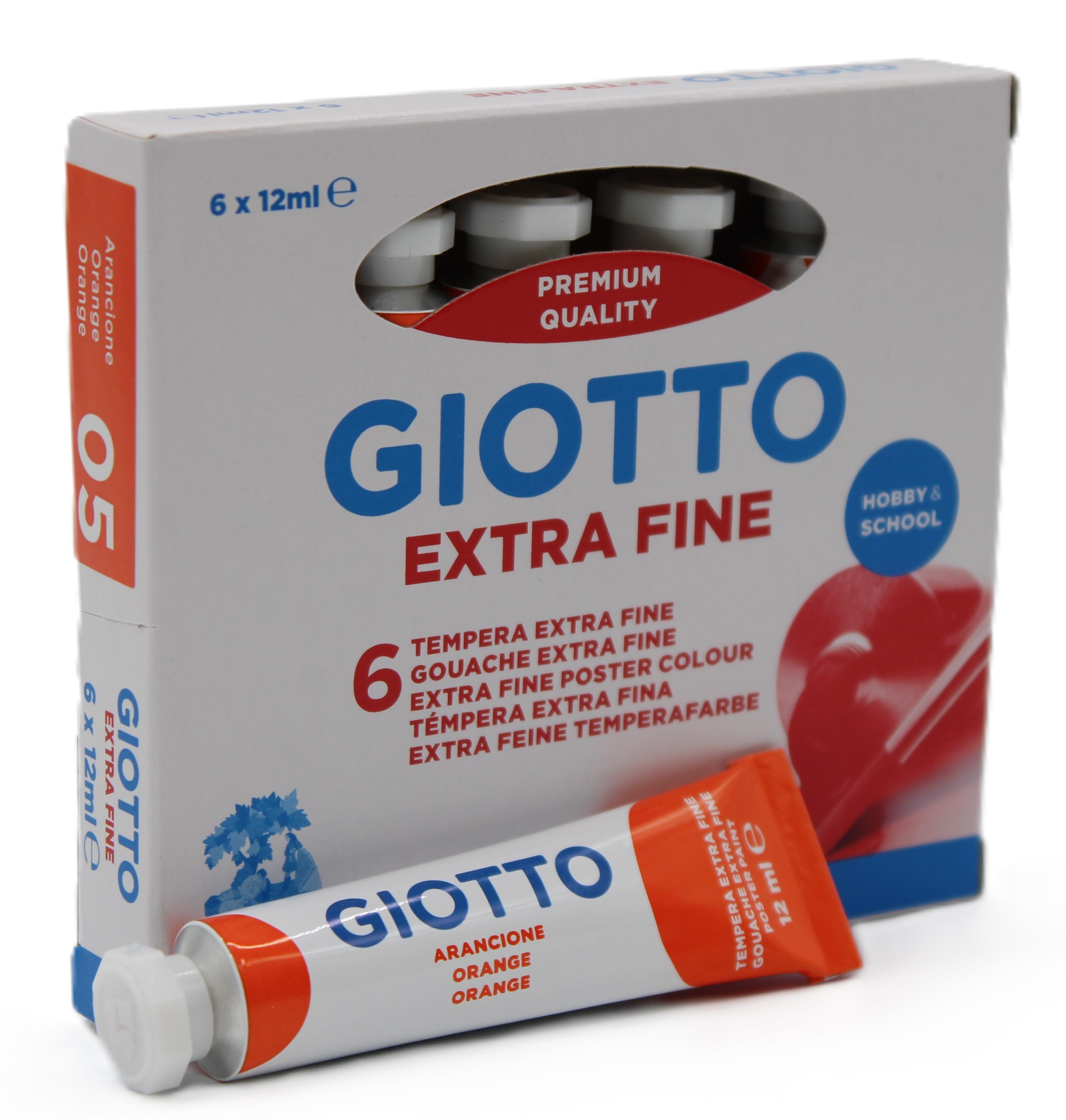 Tempera Giotto arancione 12ml confezione da 6