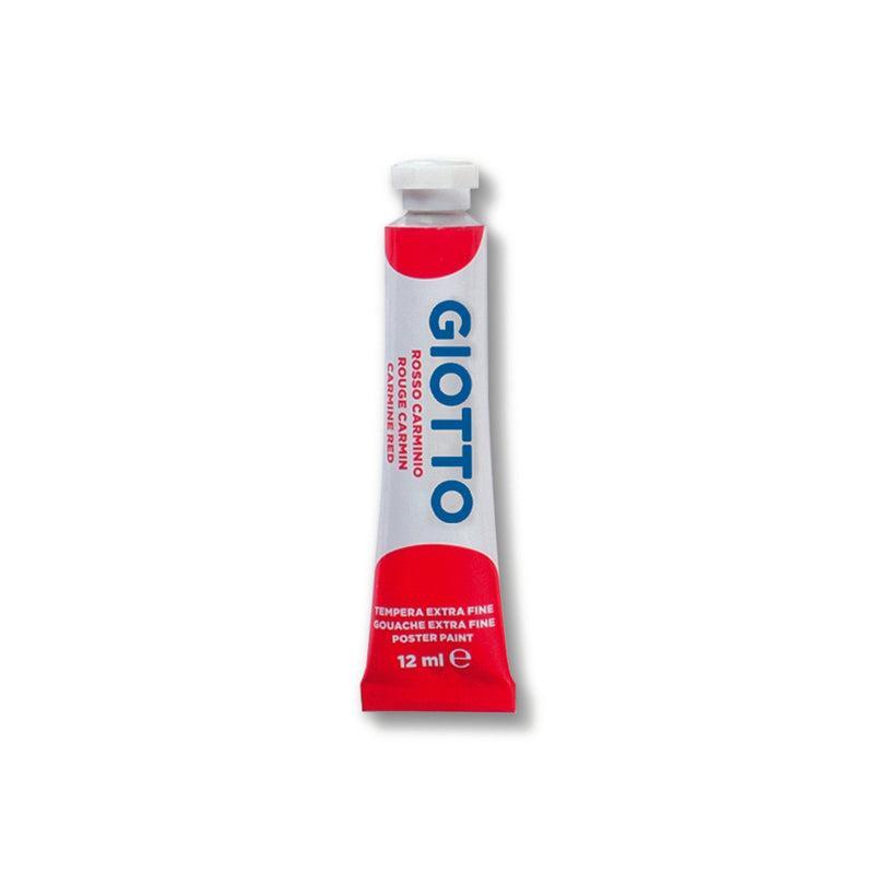 Tempera Giotto rosso carminio 12ml confezione da 6