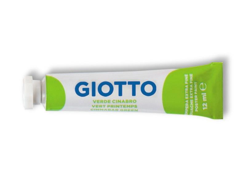 Tempera Giotto verde cinabro 12ml confezione da 6