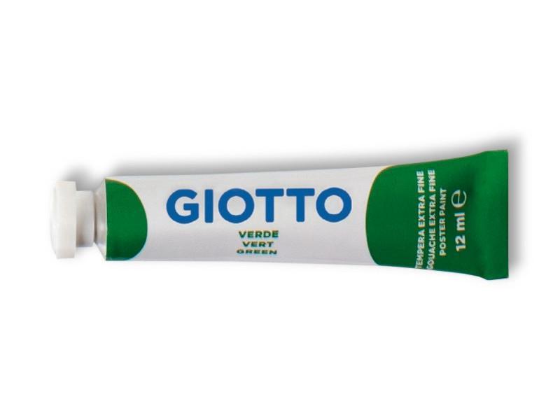 Tempera Giotto verde 12ml confezione da 6