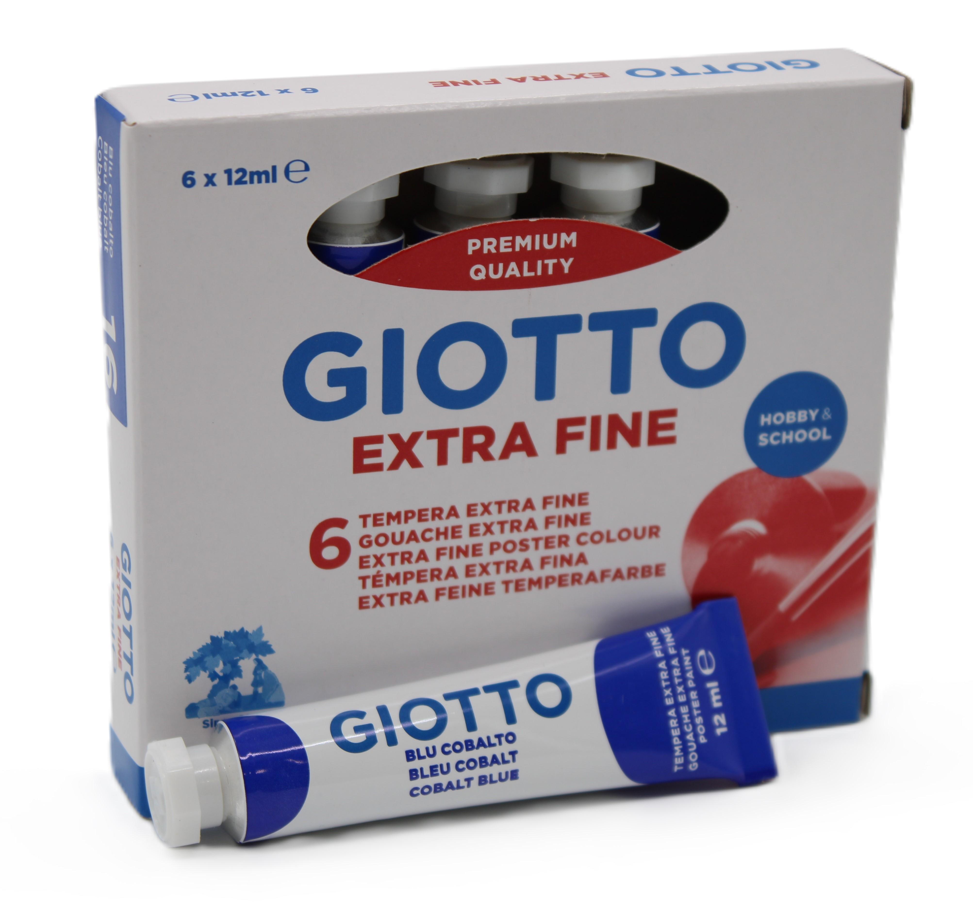 Tempera Giotto blu cobalto tubo 12ml confezione da 6