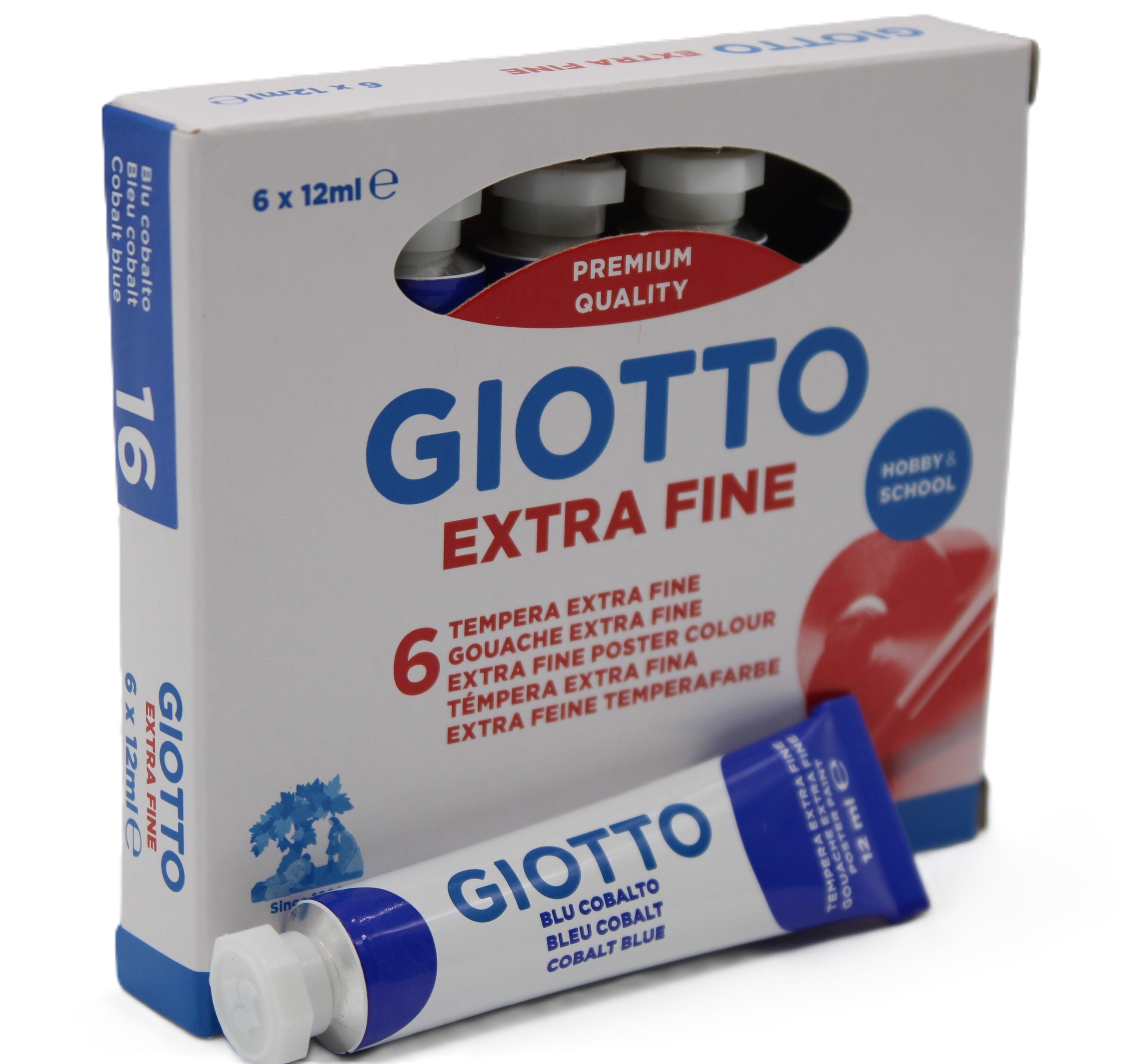 Tempera Giotto blu cobalto tubo 12ml confezione da 6