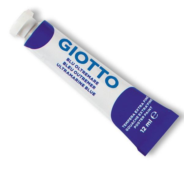 Tempera Giotto blu oltremare tubo 12ml confezione da 6