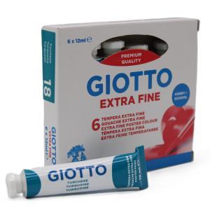 Tempera giotto turchese tubo 12ml confezione da 6