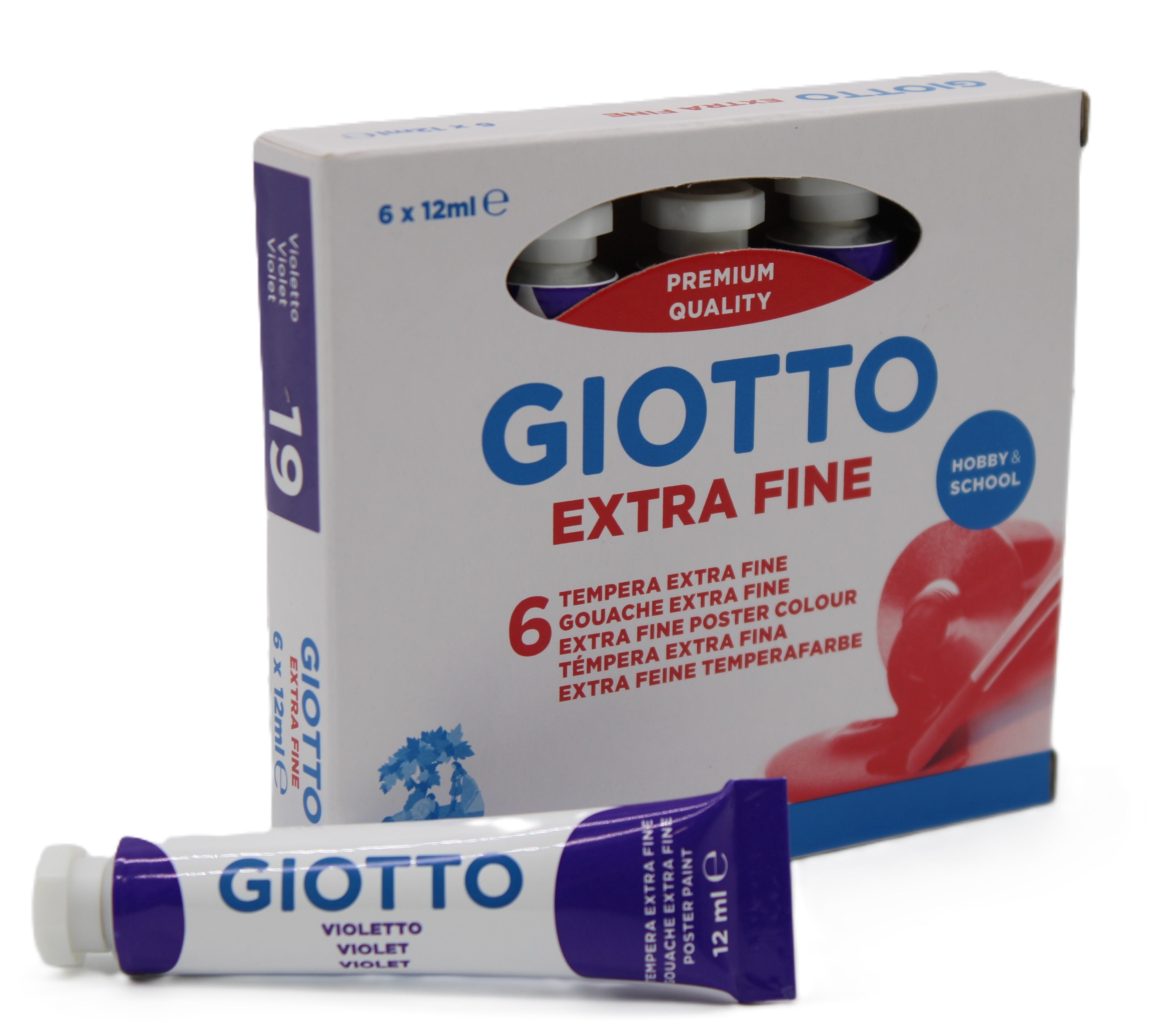 Tempera Giotto viola tubo 12ml confezione da 6