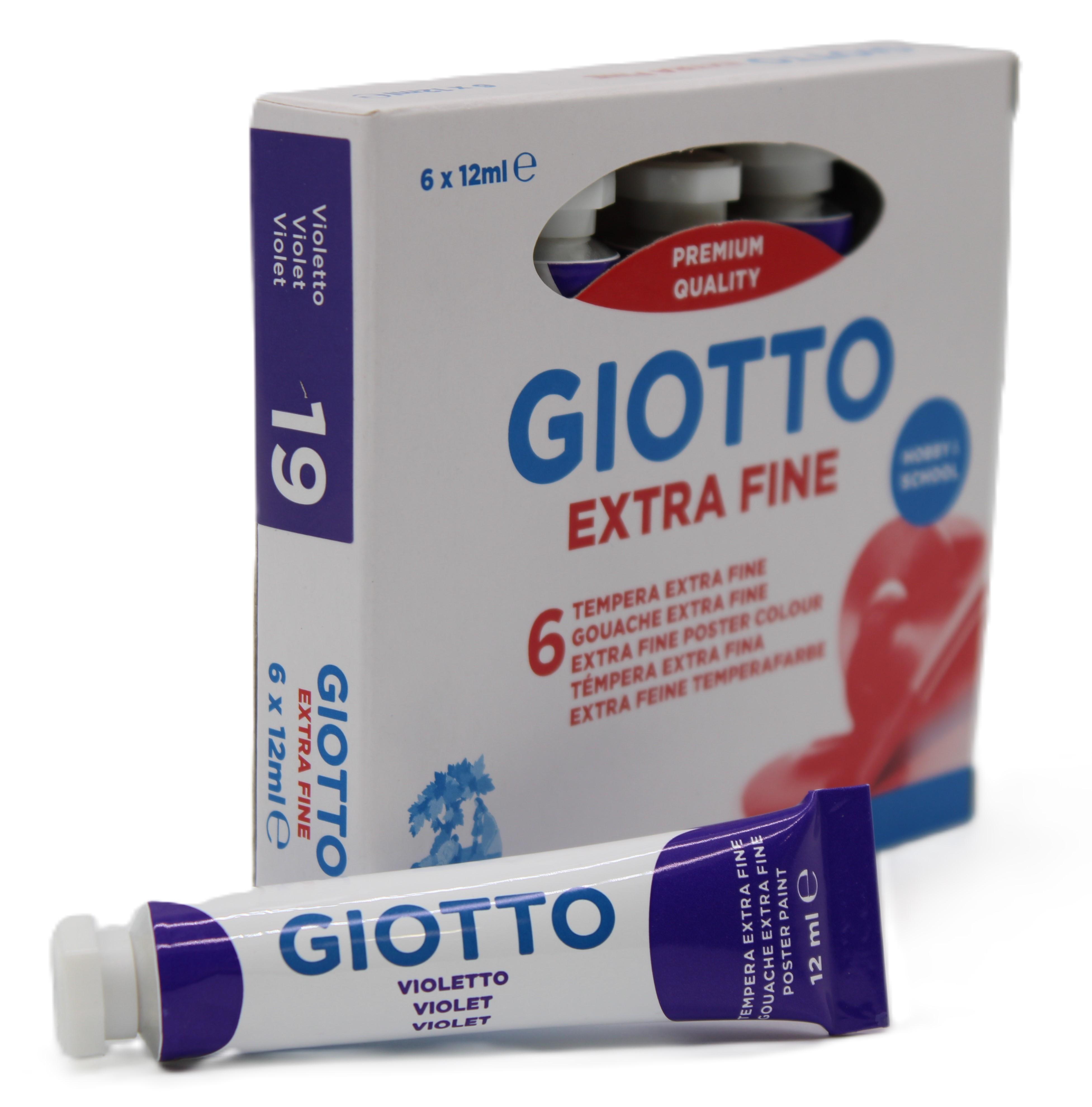 Tempera Giotto viola tubo 12ml confezione da 6