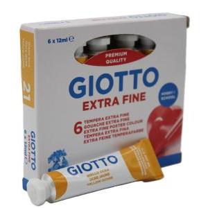 Tempera giotto giallo ocra tubo 12ml confezione da 6