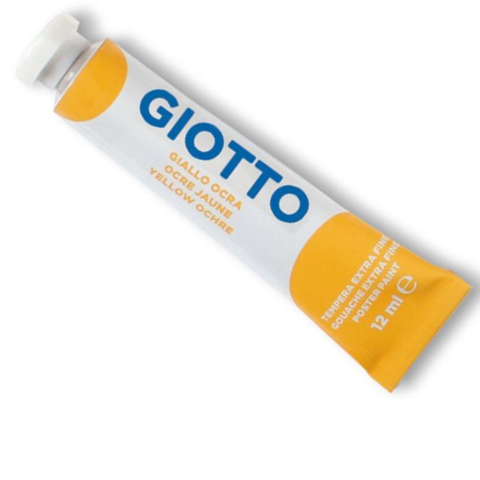 Tempera Giotto giallo ocra tubo 12ml confezione da 6