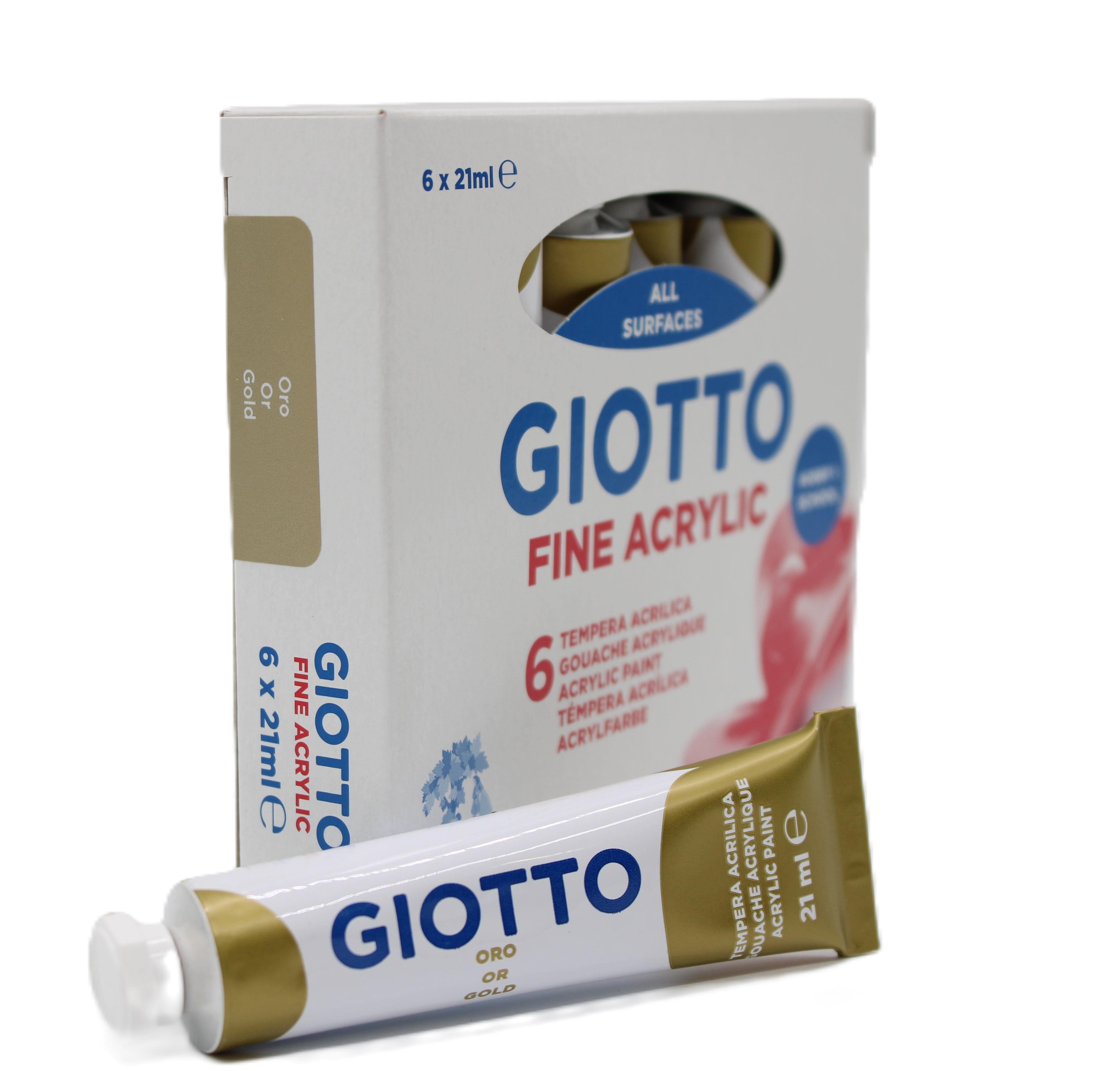 Tempera Giotto tubo oro 21ml confezione da 6