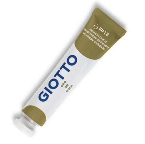 Tempera Giotto tubo oro 21ml confezione da 6