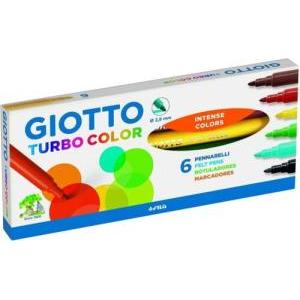 Pennarelli giotto turbo color confezione da 6