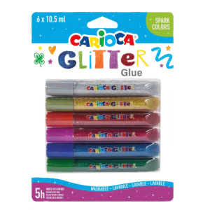 Colla  spark colors glitter 10.5ml confezione da 6