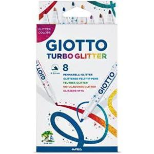 Pennarelli giotto turbo glitter confezione da 8