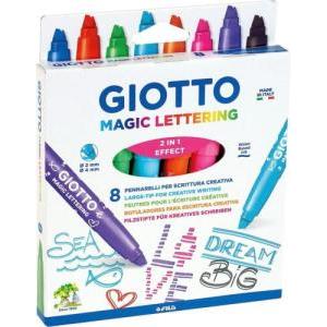 Pennarelli giotto magic lettering confezione da 8