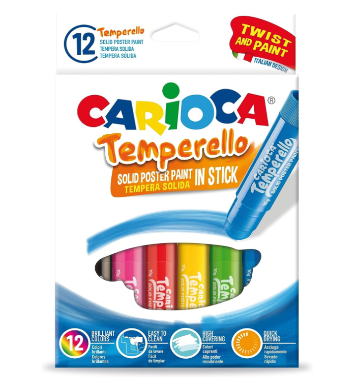 Tempera Carioca temperello in stick confezione da 12