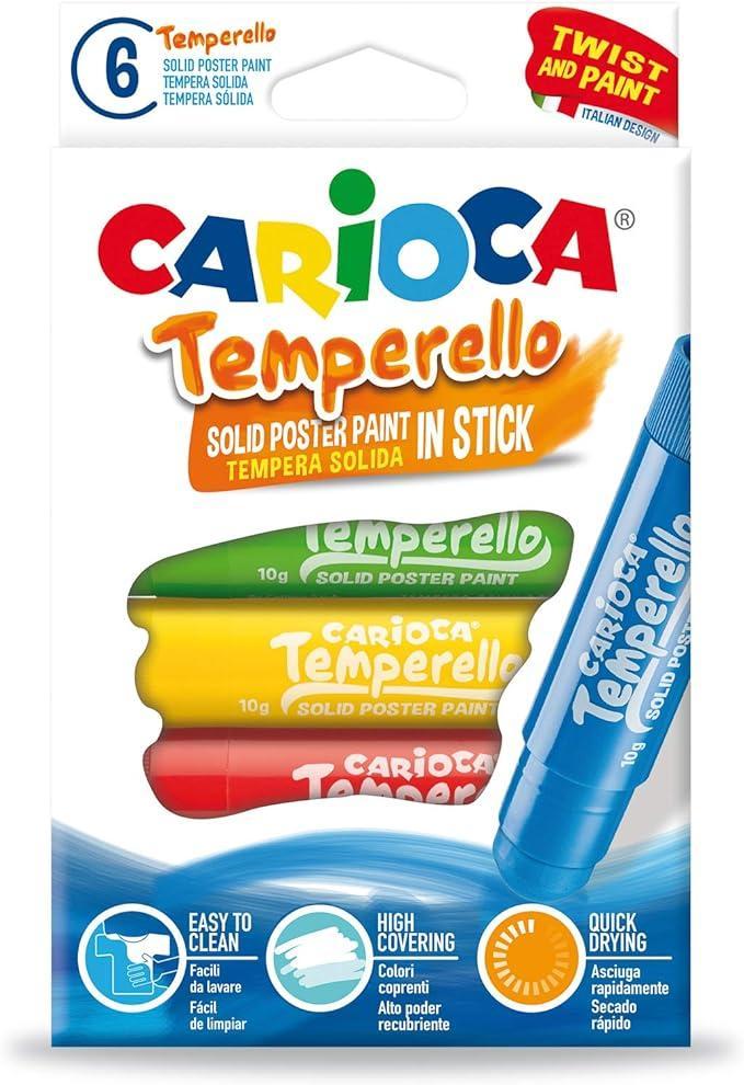 Tempera Carioca temperello in stick confezione da 6